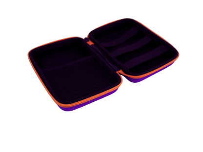 EDUstick Case (Purple/Orange) - EVA hard-shell Oxford fabric case – soft-touch interior with elastic band