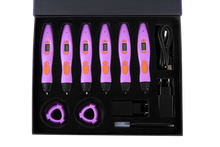 EDUstick Co-LAB in purple, complete classroom set — 6 pens, stands, power adapters and USB-C cables included