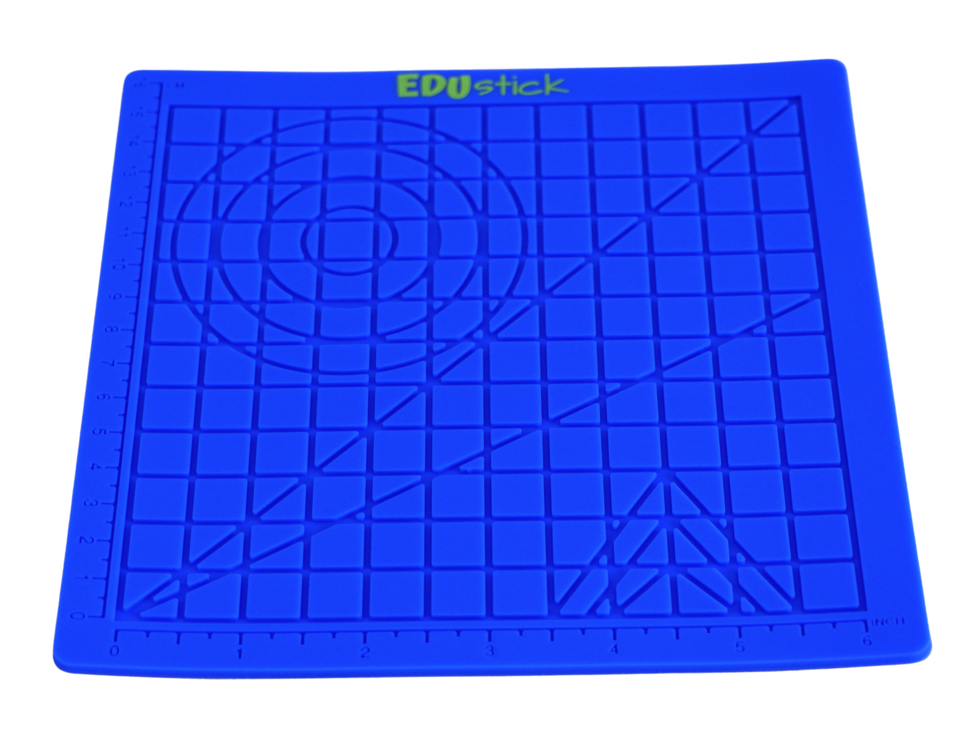 EDUstick silicone mat (Blue/Lime) - heat-resistant non-stick silicone work mat for 3D pen