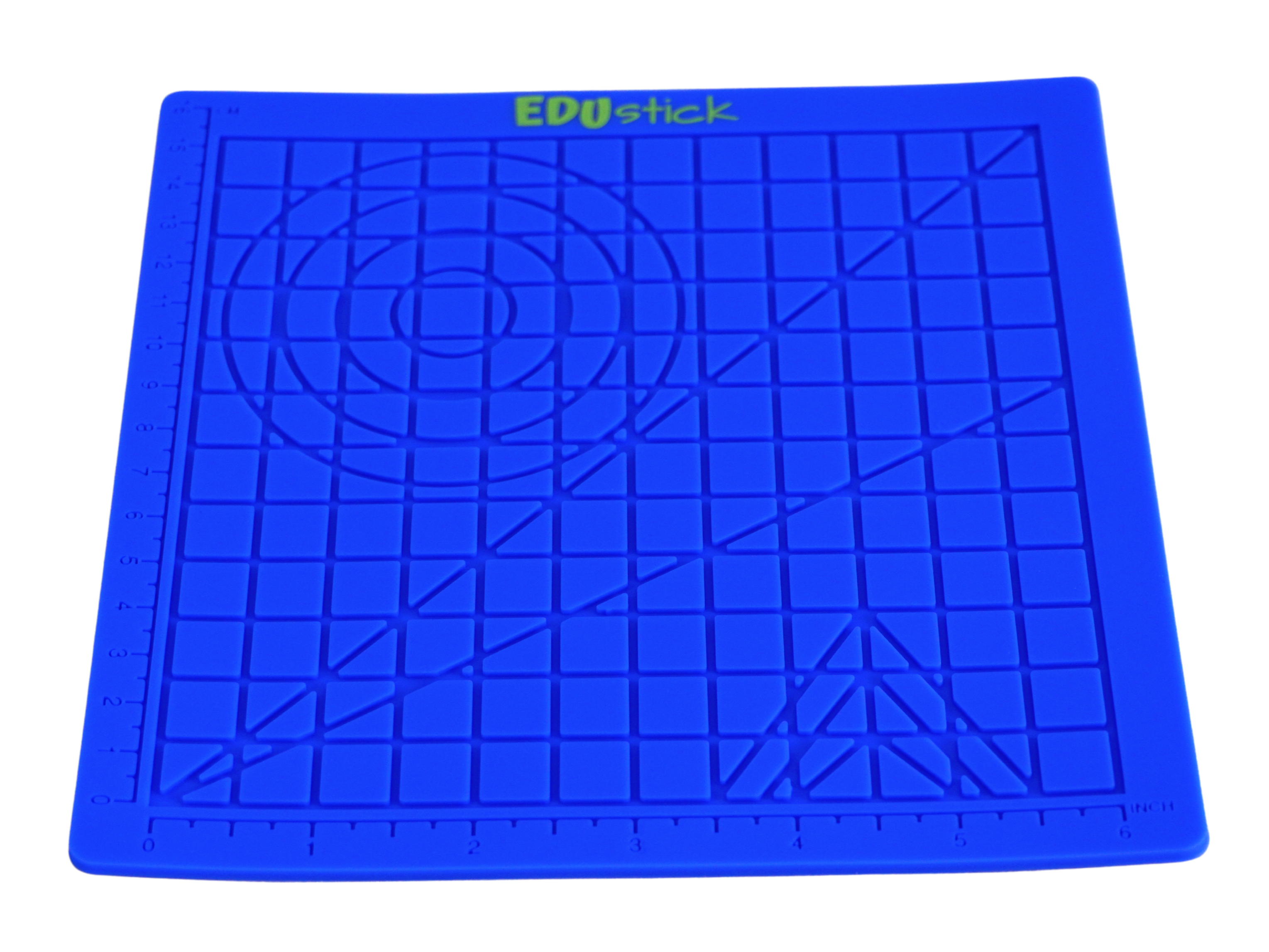 EDUstick silicone mat (Blue/Lime) - heat-resistant non-stick silicone work mat for 3D pen