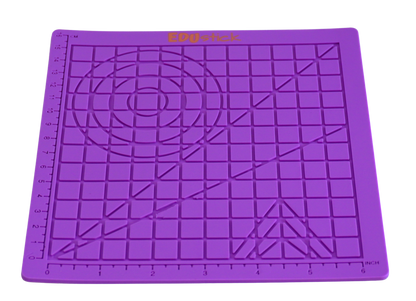 EDUstick silicone mat (Purple/Orange)– heat-resistant non-stick silicone work mat for 3D pen