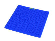 EDUstick silicone mat (Blue/Lime) - silicone mat with grid and template patterns for 3D pen drawing
