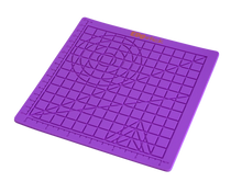 EDUstick silicone mat (Purple/Orange) – silicone mat with grid and template patterns for 3D pen drawing