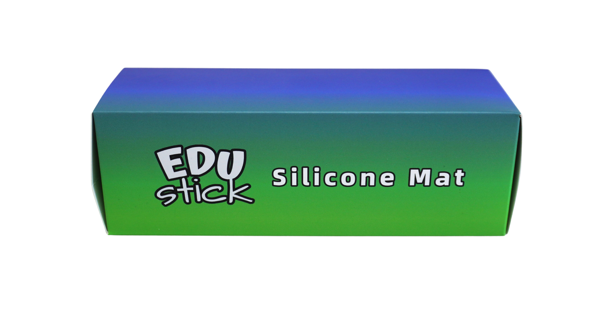 EDUstick silicone mat box (Blue/Lime) - wipe-clean rollable silicone mat packaging for 3D pen