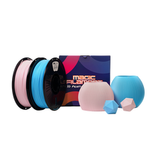 Magic Filament PET-G Matte filament 1.75mm — velvet matte finish in black and white — water resistant, tougher than PLA, no fumes